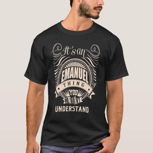 それはエマニュエルの理解できない事だ Tシャツ (正面)