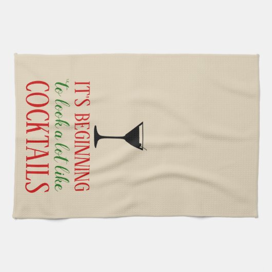 それはカクテルタオルのようにたくさん見え始めています キッチンタオル (横)