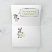 それはカスタマイズ春の漫画のウサギイースター-です シーズンカード (内部)
