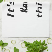 それはカルマの事です! キッチンタオル (折り畳み)