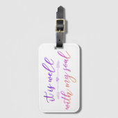 "それはカードスロットが付いている私の精神"の荷物のラベルとよくあります ラゲッジタグ (正面縦)