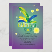 それはカーニバルの時間招待状です 招待状 (正面/裏面)