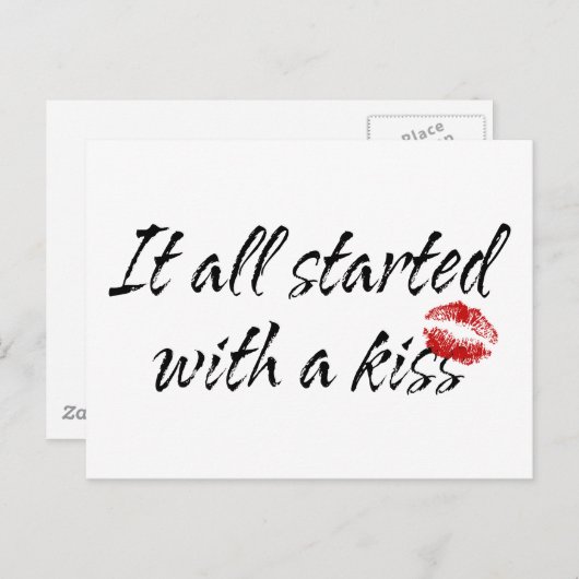 それはキスの母性から完全に始まりました ポストカード (正面/裏面)