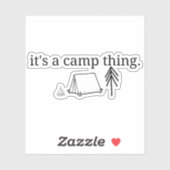 それはキャンプの物だ、そのキャンプの物だ、キャンプ、キャンプ シール (シート)