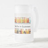 それはギネスの時間常にです フロストグラスビールジョッキ (正面右)