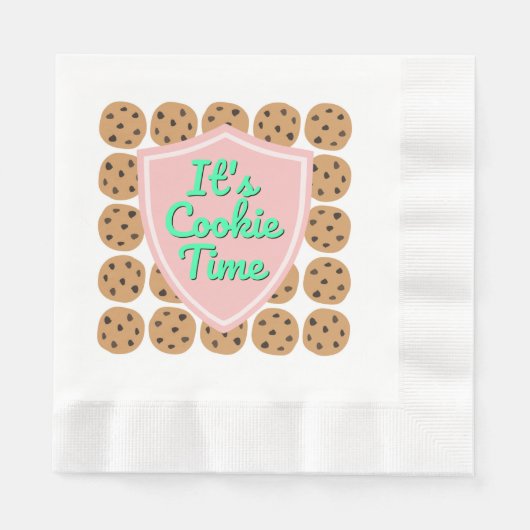 それはクッキーの時間の部隊のビバリーヒルズ 縁ありランチョンナプキン (正面)