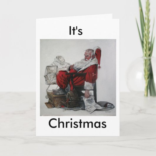 それはクリスマスです シーズンカード (正面)