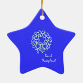 それはクリスマスです! 幼い子供を私達にtを教えることを許可して下さい セラミックオーナメント (裏面)