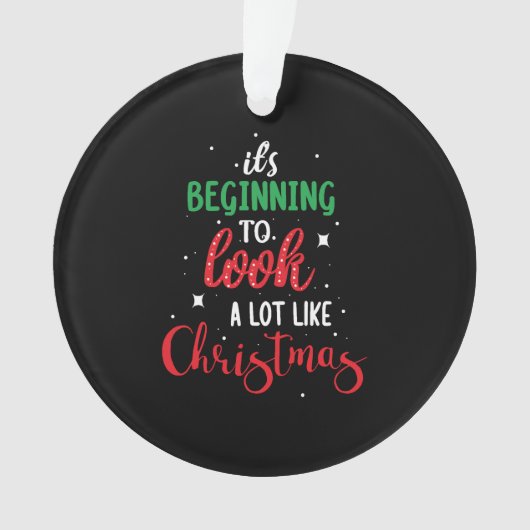 それはクリスマスによく似て始めている オーナメント (正面)