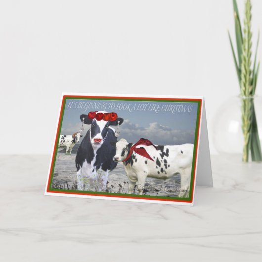 それはクリスマスのようにたくさん見え始めています シーズンカード (正面)