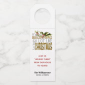 それはクリスマスのようにたくさん見え始めています ボトルネックタグ (正面)