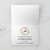 それはクリスマスの休日の挨拶状です シーズンカード (内部)