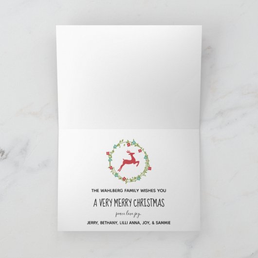 それはクリスマスの休日の挨拶状です シーズンカード (内部)