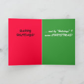 それはクリスマスの繕いそれです! シーズンカード (内部)