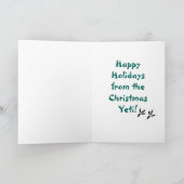 それはクリスマスの雪男ですか。 シーズンカード (内部)