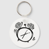 それはクロシェOクロック基本ボタンのキーチェーン キーホルダー (正面)