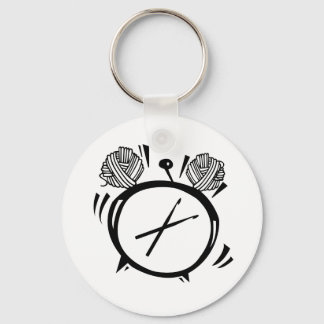 それはクロシェOクロック基本ボタンのキーチェーン キーホルダー