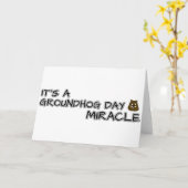 それはグランドホッグの日の奇跡だ カード (黄色い花)