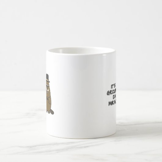 それはグランドホッグの日の奇跡だ コーヒーマグカップ (中央)