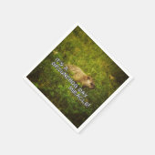 それはグランドホッグの日の奇跡のナプキンだ スタンダードカクテルナプキン (角)