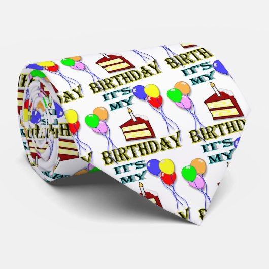 それはケーキとの私の誕生日です ネクタイ (ロール)