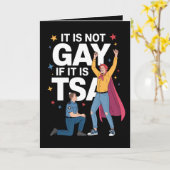 それはゲイではないもしTSAセキュリティ航空おもしろい会社である カード (黄色い花)