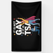 それはゲイではないもしTSAセキュリティ航空おもしろい会社である 横断幕 (縦)