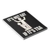 それはゲイではないもしTSAセキュリティLGBTQおもしろい ノートパッド (アングル)