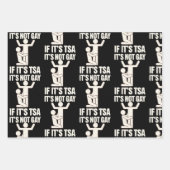 それはゲイではないもしTSAセキュリティLGBTQおもしろい ラッピングペーパーシート (正面)