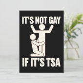 それはゲイではないもしTSAセキュリティLGBTQおもしろい 招待状 (スタンド正面)