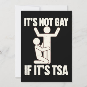 それはゲイではないもしTSAセキュリティLGBTQおもしろい 招待状