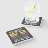 それはゲイではないもしTSAセキュリティLGBTQプライド ストーンコースター (横)