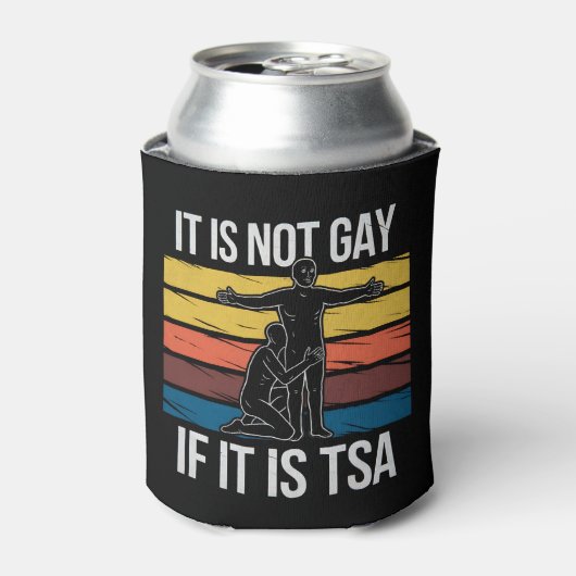 それはゲイではないもしTSAセキュリティLGBTQプライド 缶クーラー (缶正面)
