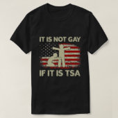 それはゲイもしではないTSAセキュリティヴィンテージUSA Fl Tシャツ (デザイン正面)