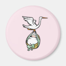 それはコウノトリがピンクのライセンスを持って来ている女の子だ