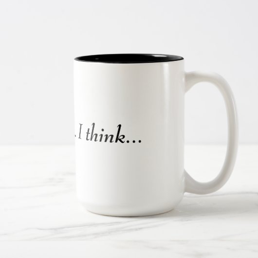 それはコーヒーですか? ツートーンマグカップ (右)