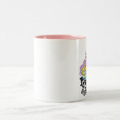 それはサラについて完全にあります! ツートーンマグカップ (中央)