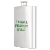 それはシンプル フラスク (左)