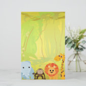それはジャングルのベビーシャワーです 便箋 (スタンド正面)