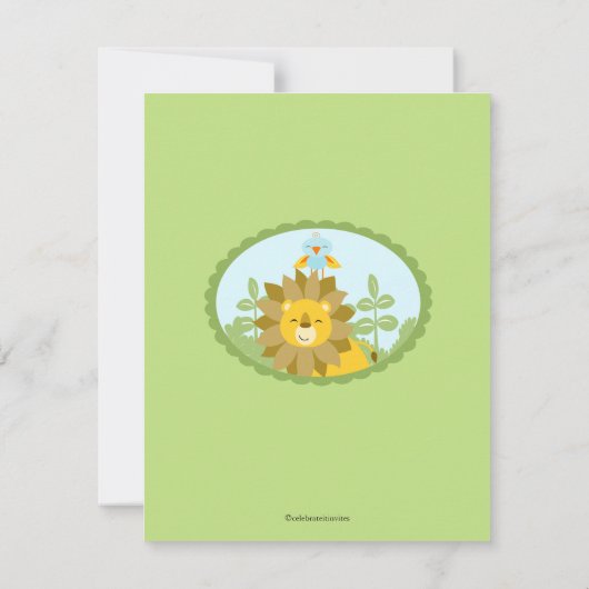 それはジャングル感謝していしていますです サンキューカード (裏面)