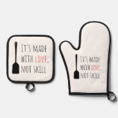 それはスキルではなく愛で作られている 鍋つかみ&鍋敷きセット (正面)