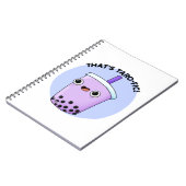 それはタロフィック ファニー ボバ ティー パンです ノートブック (左側)