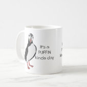 "それはツノメドリちょっと日"のマグです コーヒーマグカップ (正面左)