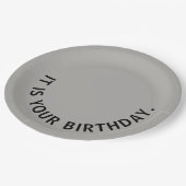 それはドゥワイトSchruteのプレートとのあなたの誕生日…です ペーパープレート (アングル)