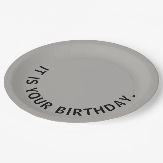 それはドゥワイトSchruteのプレートとのあなたの誕生日…です ペーパープレート (アングル)