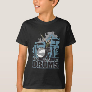 それはドラムについて完全にあります Tシャツ