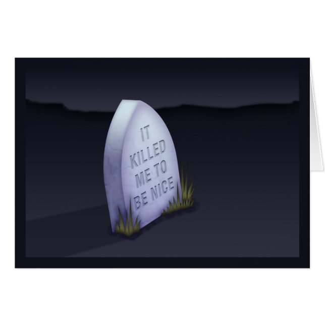 それはニースカードであるために私を殺しました (正面横)