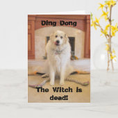 それはハロウィンです! 悪賢い魔法使いは死んでいます! カード (黄色い花)