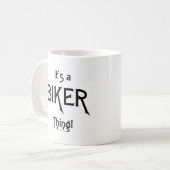 それはバイクもしくは自転車に乗る人の事です! コーヒーマグカップ (正面左)