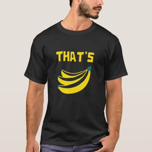 それはバナナのバナナ好きフルーツ農家マーケ Tシャツ (正面)